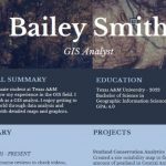 Making a GIS resume that stands out