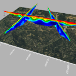 Import imagery, such as PNG files of geophysical profiles, and position the images in any orientation! Import any georeferenced images, such as an aerial image in GeoTIFF format, and it is placed directly in the correct location.